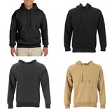 Maxbell Mens Classic Hooded Sweatshirt Hoodie Jumper Sweat Top Plus Size M Khaki