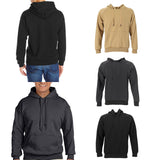 Maxbell Mens Classic Hooded Sweatshirt Hoodie Jumper Sweat Top Plus Size M Khaki