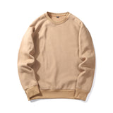 Maxbell Men Long Sleeve Solid Hoodie Hooded Jumper Pullover Jumper Tops M Khaki