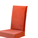 Maxbell Polar Fleece Stretch Dining Room Chair Cover Slipcover Protector Orange Red