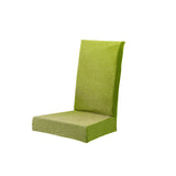 Maxbell Polar Fleece Stretch Dining Room Chair Cover Slipcover Protector Grass Green