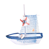 Maxbell Retro Wooden Mediterranean Style Mini Sailing Boat Model Nautical Decor #2
