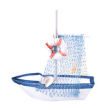 Maxbell Retro Wooden Mediterranean Style Mini Sailing Boat Model Nautical Decor #2