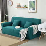 Maxbell 3-Seater Sofa Cover Spandex Elastic Couch Case Slipcover Decor Cyanine