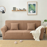 Maxbell 3-Seater Sofa Cover Spandex Elastic Couch Case Slipcover Decor Retro Coffee