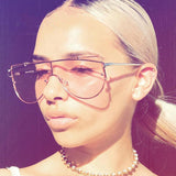 Maxbell Men Women Vintage Oceanic Lense Sunglasses Glasses Pink