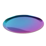 Maxbell Nordic Style Round Stainless Steel Storage Tray Disk Fruit Plate Gradient