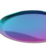 Maxbell Nordic Style Round Stainless Steel Storage Tray Disk Fruit Plate Gradient