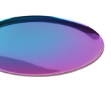 Maxbell Nordic Style Round Stainless Steel Storage Tray Disk Fruit Plate Gradient