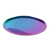 Maxbell Nordic Style Round Stainless Steel Storage Tray Disk Fruit Plate Gradient