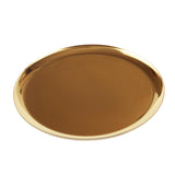 Maxbell Nordic Style Round Stainless Steel Storage Tray Disk Fruit Plate Gold