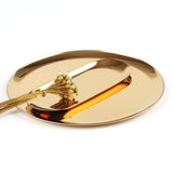 Maxbell Nordic Style Round Stainless Steel Storage Tray Disk Fruit Plate Gold