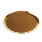 Maxbell Nordic Style Round Stainless Steel Storage Tray Disk Fruit Plate Gold