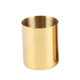 Maxbell Gold Flower Vase Pen Holder Desktop Storage Container Tube Ornament Cylinder