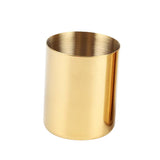 Maxbell Gold Flower Vase Pen Holder Desktop Storage Container Tube Ornament Cylinder