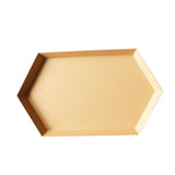 Maxbell Colorful Polygonal Metal Desktop Combination Storage Tray Plate M Apricot