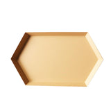 Maxbell Colorful Polygonal Metal Desktop Combination Storage Tray Plate M Apricot