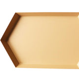 Maxbell Colorful Polygonal Metal Desktop Combination Storage Tray Plate M Apricot