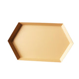 Maxbell Colorful Polygonal Metal Desktop Combination Storage Tray Plate M Apricot