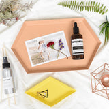 Maxbell Colorful Polygonal Metal Desktop Combination Storage Tray Plate M Apricot