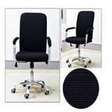 Maxbell Chair Cover Armchair Seat Swivel Chair Slipcover for Home Office Black S