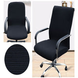 Maxbell Chair Cover Armchair Seat Swivel Chair Slipcover for Home Office Black S