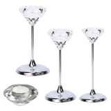 Maxbell Crystal Candle Holder Candlestick Tealight Wedding Party Dinner Table Decor