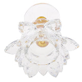 Maxbell Crystal Lotus Flower Candle Holder Tealight Home Feng Shui Decor White