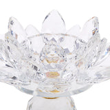 Maxbell Crystal Lotus Flower Candle Holder Tealight Home Feng Shui Decor White