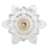 Maxbell Crystal Lotus Flower Candle Holder Tealight Home Feng Shui Decor White