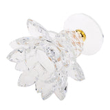 Maxbell Crystal Lotus Flower Candle Holder Tealight Home Feng Shui Decor White