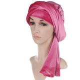 Maxbell Fashion Womens Velvet Scarf Shawl Head Wrap Cap Hat Multiple Uses Rose Red