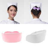 Maxbell Nurse Hat Fancy Dress Hospital Party Accessory Nurse Cap White (Thin)