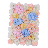 Maxbell Artificial Flower Wall Panels Wedding Venue Decor Light Blue Pink