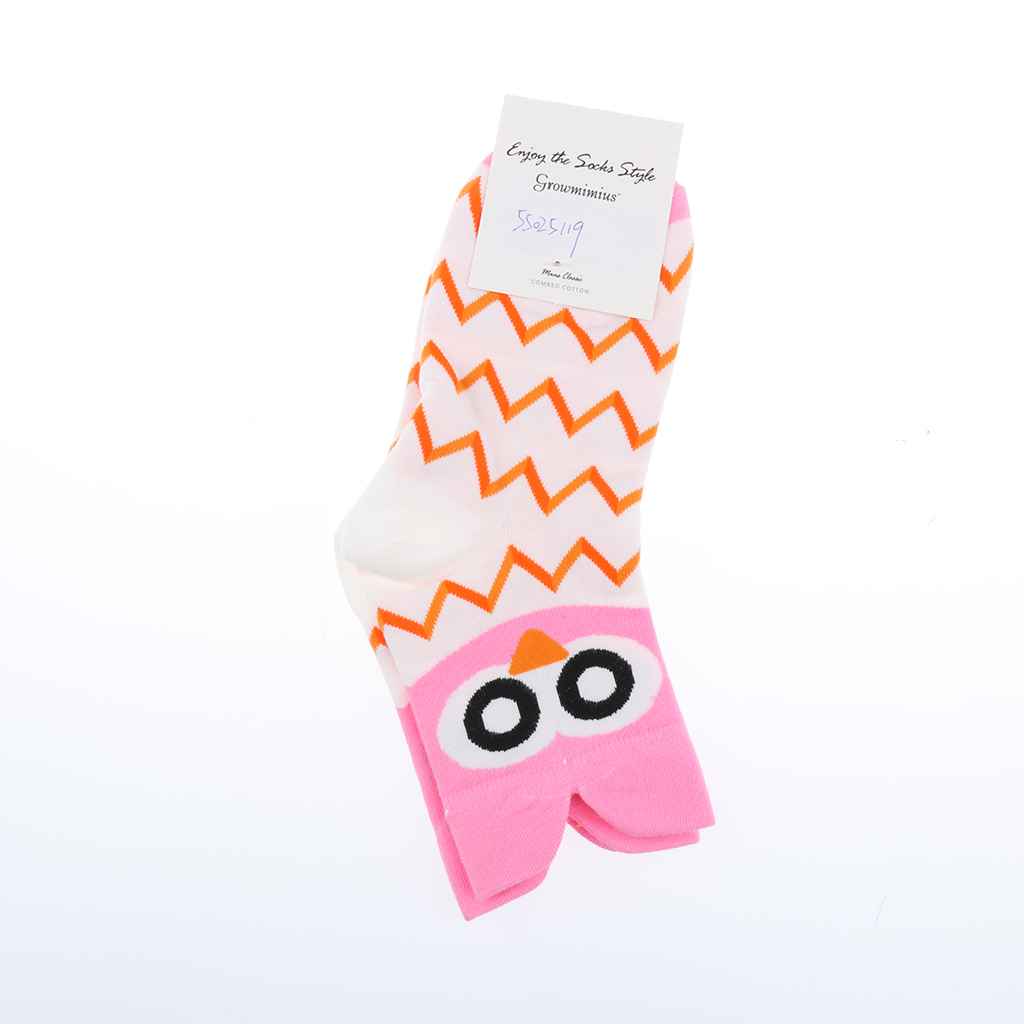 Maxbell Lady Girls Cute Cartoon Animal Pattern Socks Cotton Warm Socks Pink