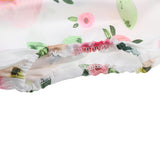 Maxbell Baby Rompers Dress Short Sleeve Floral Jumpsuits One-Pieces Pants 80cm