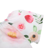 Maxbell Baby Rompers Dress Short Sleeve Floral Jumpsuits One-Pieces Pants 80cm