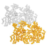 Maxbell 100pcs Dreadlock Beads Hair Rings Adjustable Hair Braid Cuffs Clip Gold