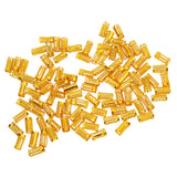 Maxbell 100pcs Dreadlock Beads Hair Rings Adjustable Hair Braid Cuffs Clip Gold