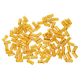 Maxbell 100pcs Dreadlock Beads Hair Rings Adjustable Hair Braid Cuffs Clip Gold