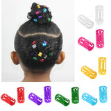 Maxbell 100pcs Dreadlock Beads Hair Rings Adjustable Hair Braid Cuffs Clip Green