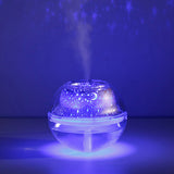 Maxbell USB 7 Color Changing Star Moon Projection Light Air Mist Humidifier Silver