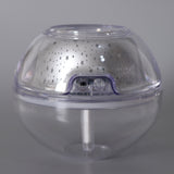 Maxbell USB 7 Color Changing Star Moon Projection Light Air Mist Humidifier Silver