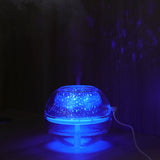 Maxbell USB 7 Color Changing Star Moon Projection Light Air Mist Humidifier Silver