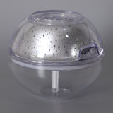 Maxbell USB 7 Color Changing Star Moon Projection Light Air Mist Humidifier Silver