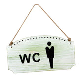 Maxbell White WC Door Plaque 21cm Toilet Lady Gents Wall Hanging Sign WC gents