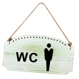 Maxbell White WC Door Plaque 21cm Toilet Lady Gents Wall Hanging Sign WC gents