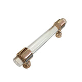 Maxbell Acrylic Connecting Rod Bar for Door Handle Drawer Pull Knob Rose Gold 120mm