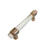 Maxbell Acrylic Connecting Rod Bar for Door Handle Drawer Pull Knob Rose Gold 120mm