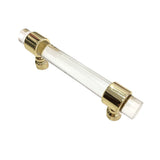 Maxbell Acrylic Connecting Rod Bar for Door Handles Drawer Pull Knob  Golden 120mm